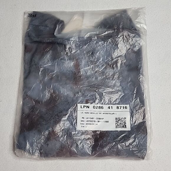 2045 NWT Fabletics Marie Mesh Top Size Large - Picture 3 of 9